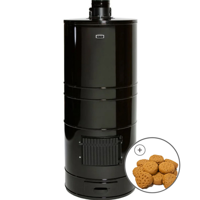 Estufa de leña para sauna AITO AK-57, ampliable, piedras KERKES incluidas