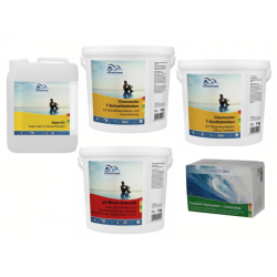 Kit químico CHEMOFORM para piscinas con depuradora de arena, grande  Kit químico CHEMOFORM para piscinas con depuradora de arena, grande