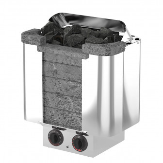 Calentador de sauna eléctrico – SAWOTEC Cumulus, con unidad de control