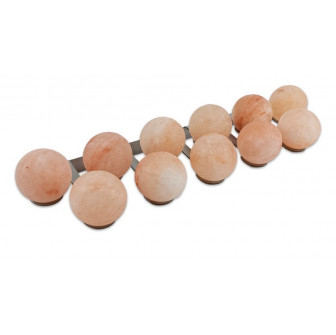 Bolas de sal del Himalaya SAUFLEX, con soporte, 11 unidades