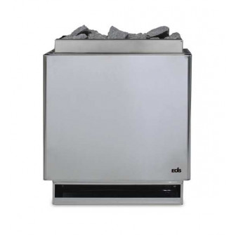 Calentador de sauna eléctrico - EOS P1 W, acabado en acero inoxidable