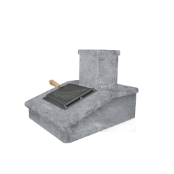 Acabado de chimenea de piedra, Esteatita, 290 mm  Acabado de chimenea de piedra, Esteatita, 290 mm