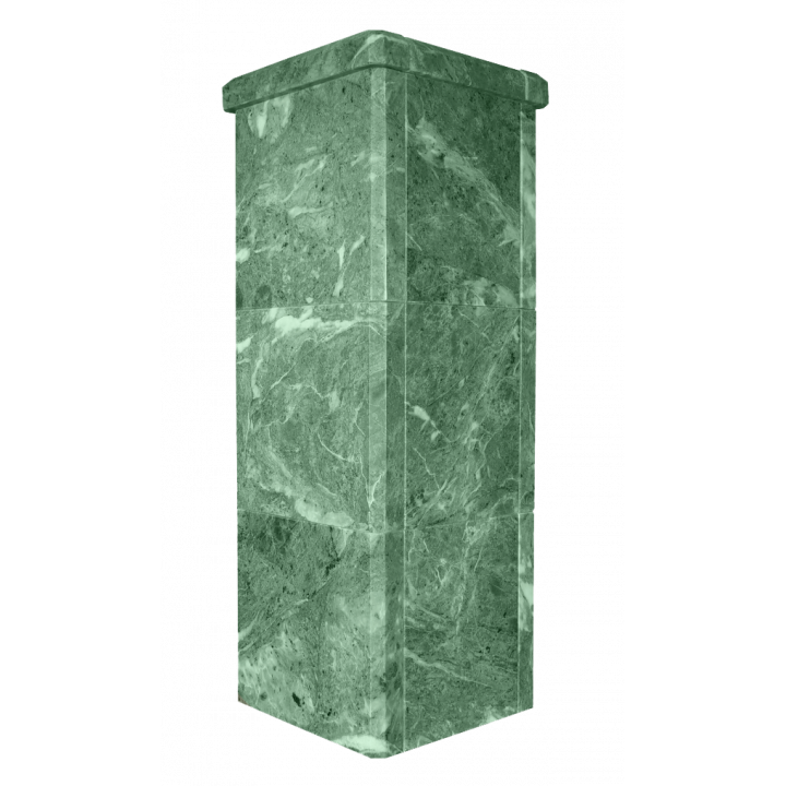 Revestimiento de chimenea de piedra, serpentina, 790 mm