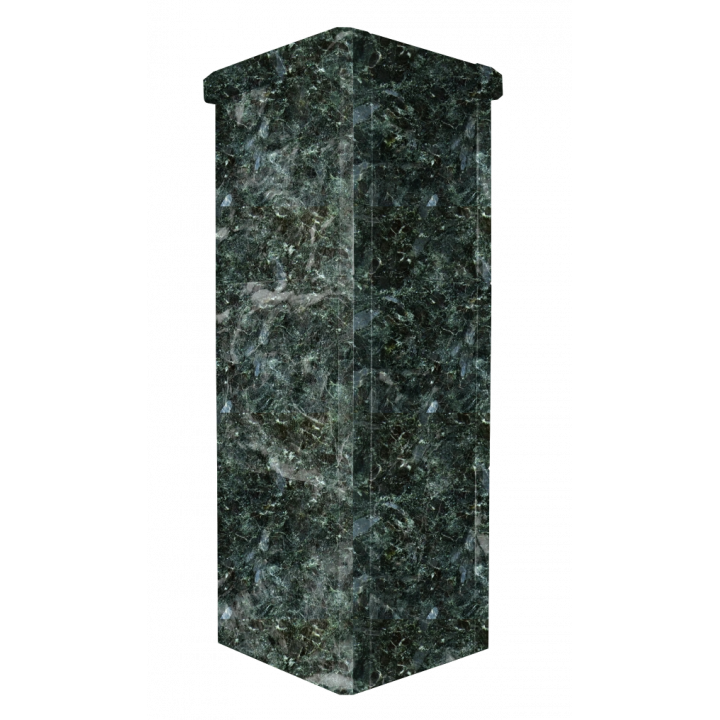 Acabado de chimenea de piedra, Serpentine oscuro, 790 mm