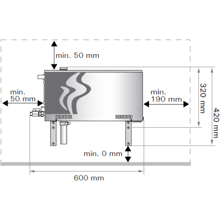 Generador de vapor - HARVIA Helix HGX - WiFi 2,2 kW