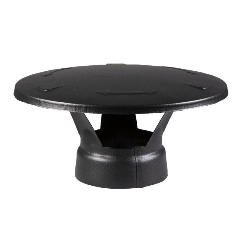 Repuesto para chimenea de acero para calefactores HARVIA - Tapa de lluvia, negra