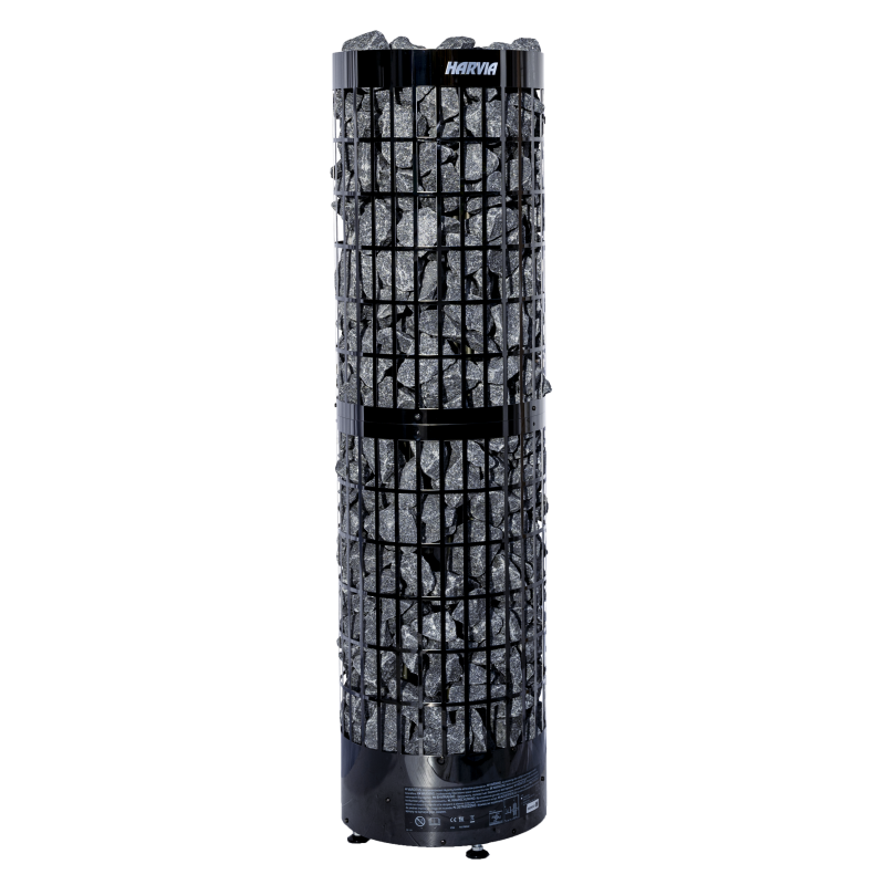 Calentador de sauna eléctrico - HARVIA Cilindro Pro Black Steel PC100E/135E 10-13,2 kW