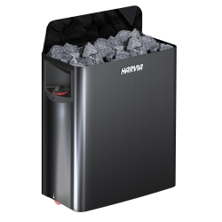 Calentador de sauna eléctrico - HARVIA The Wall Black Steel SW45 4,5 kW 