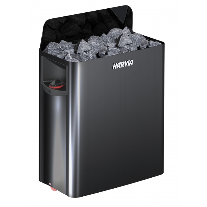 Calentador eléctrico para sauna - HARVIA The Wall Black Steel SW90 9 kW