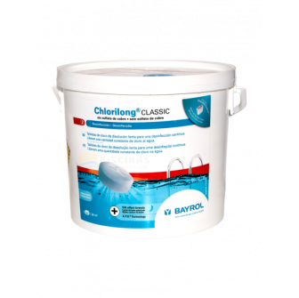Tabletas de cloro de disolución lenta Chlorilong Classic 250, 5 kg