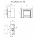Calentador de sauna de leña - NOVA HORIZONTAL 26 - 6