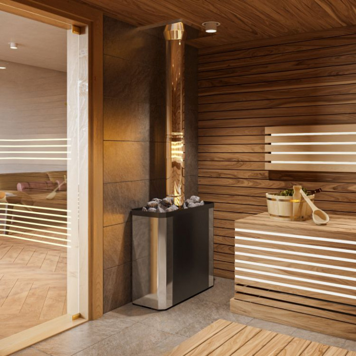 Calentador de sauna de leña - NOVA HORIZONTAL 18