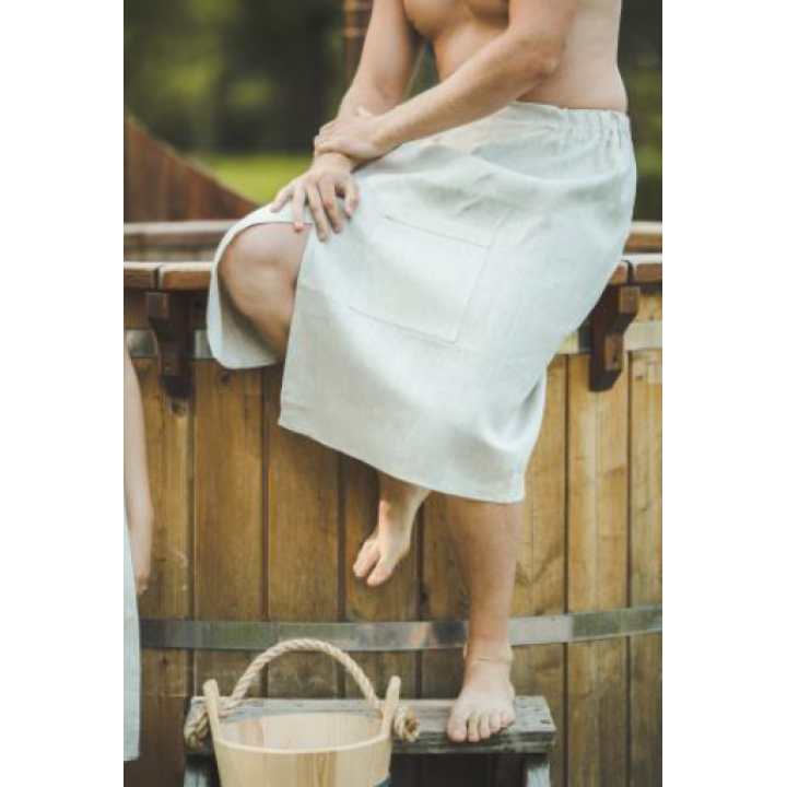 Delantal de sauna para hombre - LINO