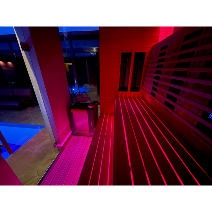 PROYECTOR LED SAUFLEX RGB, CON UNIDAD DE CONTROL