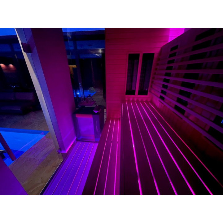 PROYECTOR LED SAUFLEX RGB, CON UNIDAD DE CONTROL