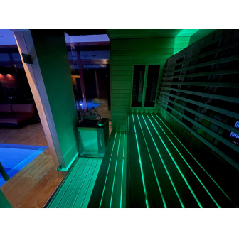 PROYECTOR LED SAUFLEX RGB, CON UNIDAD DE CONTROL