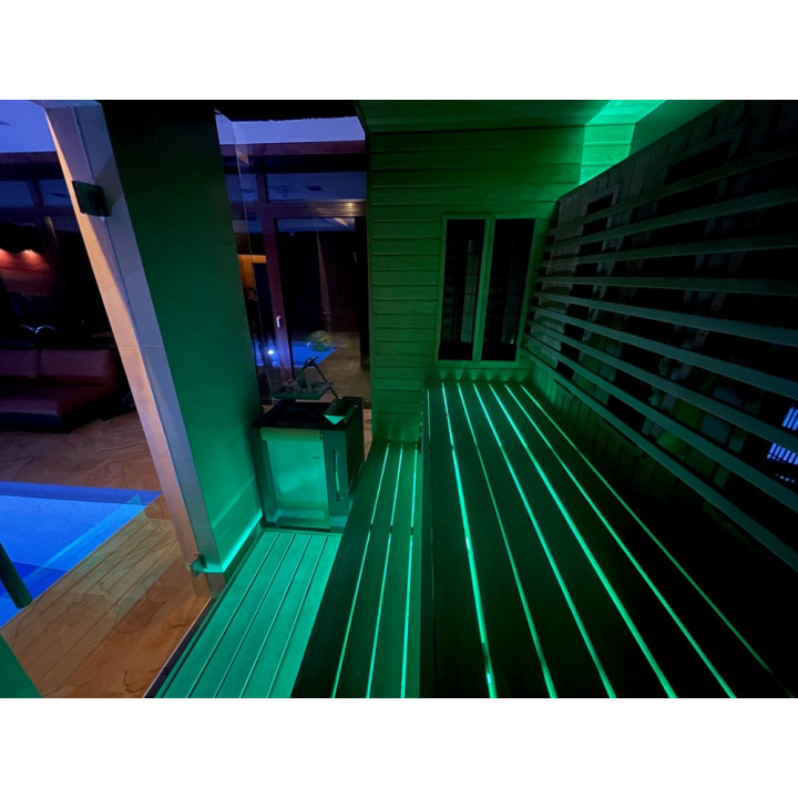 PROYECTOR LED SAUFLEX RGB, CON UNIDAD DE CONTROL