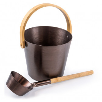 Juego de cubo y cucharón de aluminio SAUFLEX, morado