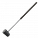 Cucharón negro para sauna, mango largo