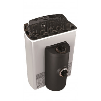 Calentador de sauna eléctrico - SAWOTEC MINI X Corner, 2,3kW, con unidad de control
