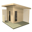Sauna exterior HARVIA Solide Compact - 0