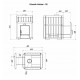 Estufa de leña para sauna NOVA KLASSIK 26 con red y puertas de cristal
