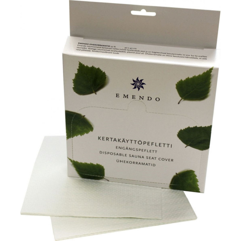 Cojines de asiento para sauna de un solo uso EMENDO, 25 uds.