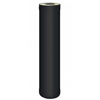Tubo de chimenea de acero HARVIA 1,5 m, negro