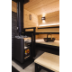 Conjunto de chimenea con aislamiento de acero - HARVIA, negro