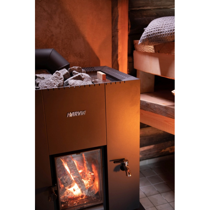 Estufa de leña para sauna - HARVIA Linear 22 GreenFlame LS