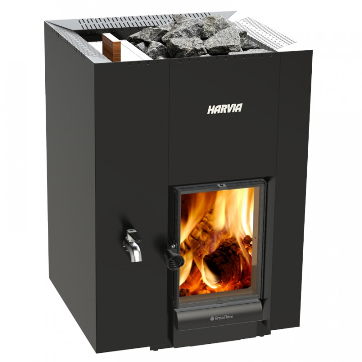 Estufa de leña para sauna - HARVIA Linear 22 GreenFlame LS