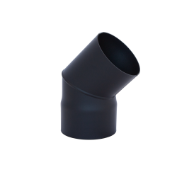 Codo HARVIA 45°, negro 