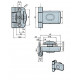Bisagras para puertas de sauna de vapor ABLOY, bronce ABLFL65