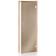 Puertas de sauna de cristal AD BENELUX, 90 x 200 mm, Aliso, Bronce