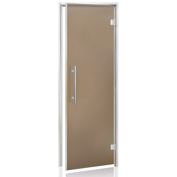 Puertas de cristal AD BENELUX para sauna de vapor, vidrio mate