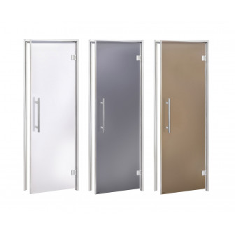 Puertas de cristal AD BENELUX para sauna de vapor, vidrio mate