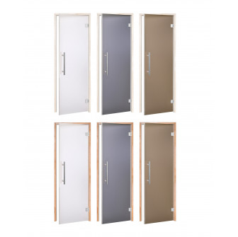 Puertas de sauna de cristal AD BENELUX, Cristal mate