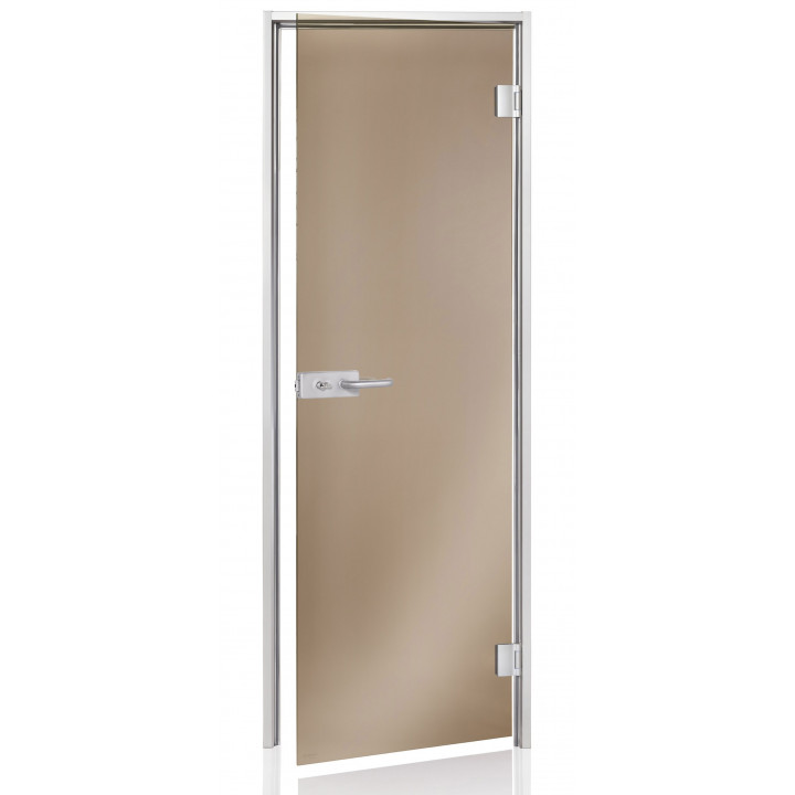 Puertas de sauna de cristal AD DORADO, 90 x 200, Bronce