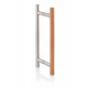 Manilla de puerta AD para puertas de cristal AU Mini Premium, madera y acero