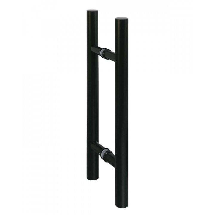 Manilla AD para puertas de cristal AU Premium, acero negro