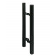 Manilla AD para puertas de cristal AU Premium, acero negro