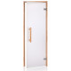 Puertas de sauna de cristal AD NATURAL, cristal mate, 70 x 190 mm, madera de aliso, acabado mate transparente.
