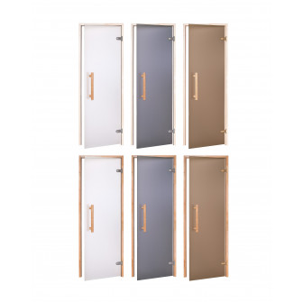 Puertas de sauna de vidrio AD NATURAL, vidrio mate