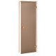 Puertas de sauna de cristal AD STANDART, cristal mate, 70 x 200 mm, color álamo temblón, acabado bronce mate.