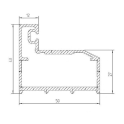 Puertas de cristal AD para sauna de vapor, cristal bronce. - 3