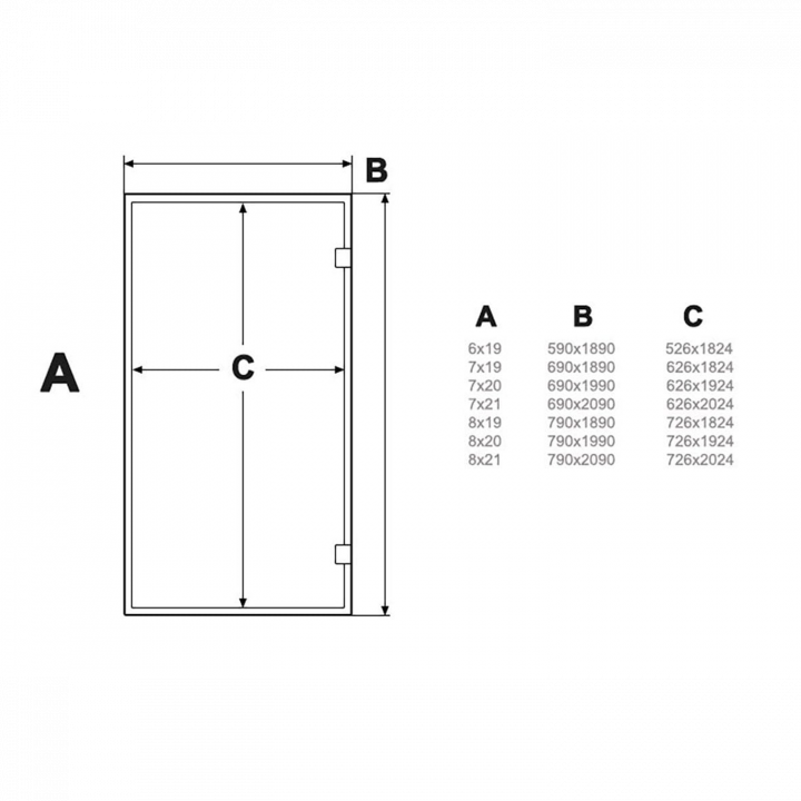Puertas de cristal AD para sauna de vapor, cristal bronce.