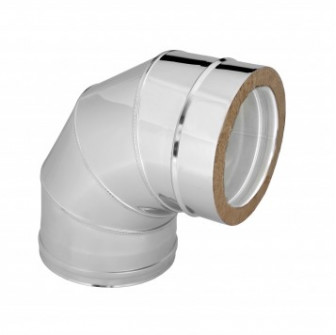 Codo aislado doble pared 90