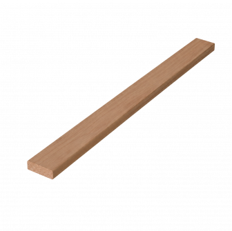 Moldura de cubierta, 8 x 30 mm, madera de aliso