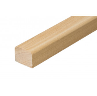 Moldura para cubierta de sauna, 24 x 30 mm, madera de tilo