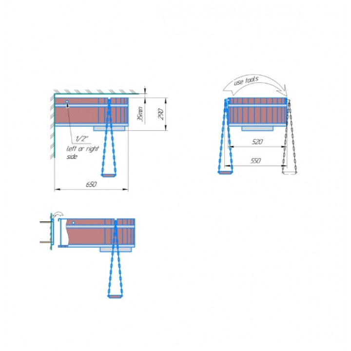 Dispositivo de vertido ICEBERG 45 l